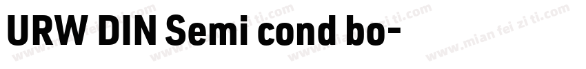 URW DIN Semi cond bo字体转换